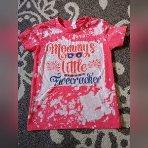 Mommy's Little Firecracker Kids Shirt - Red